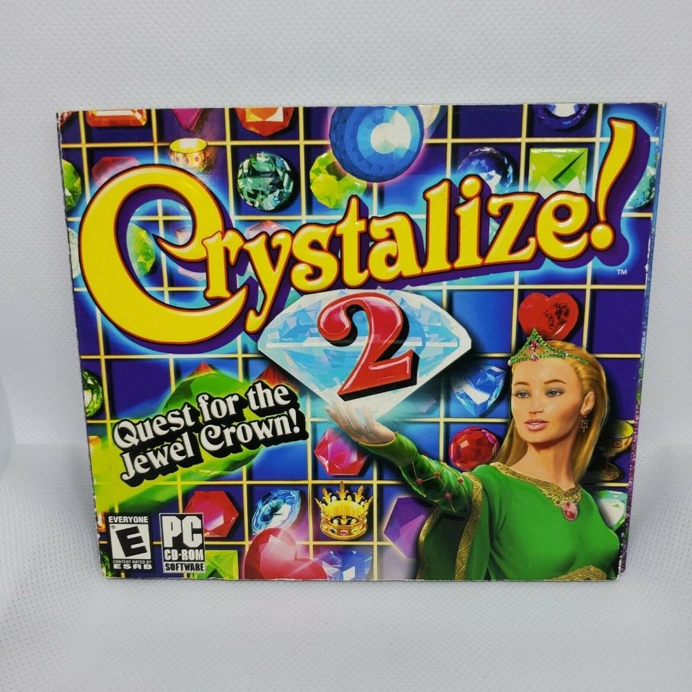 Video Game PC Crystalize 2 Quest for the Jewel Crown No Scratches Clean